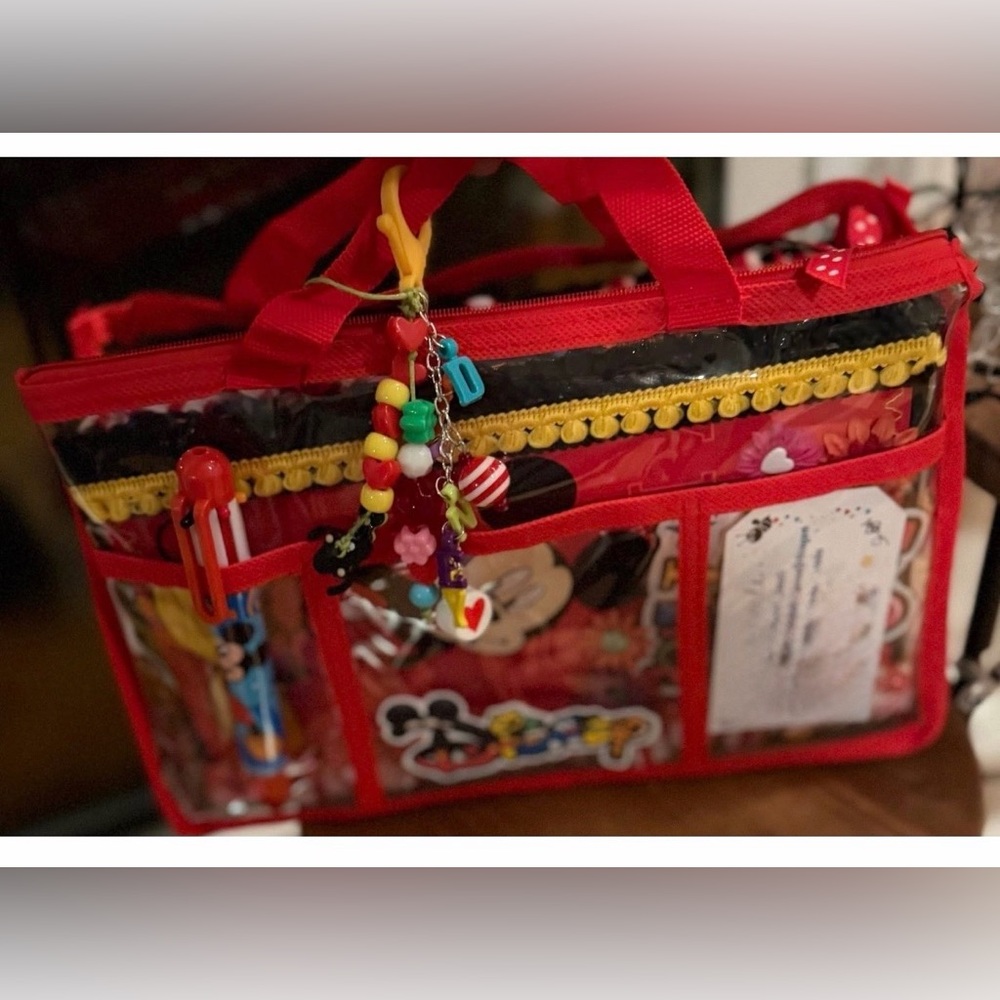 Customized Scrapbook in Disney Theme, Handmade with Tote